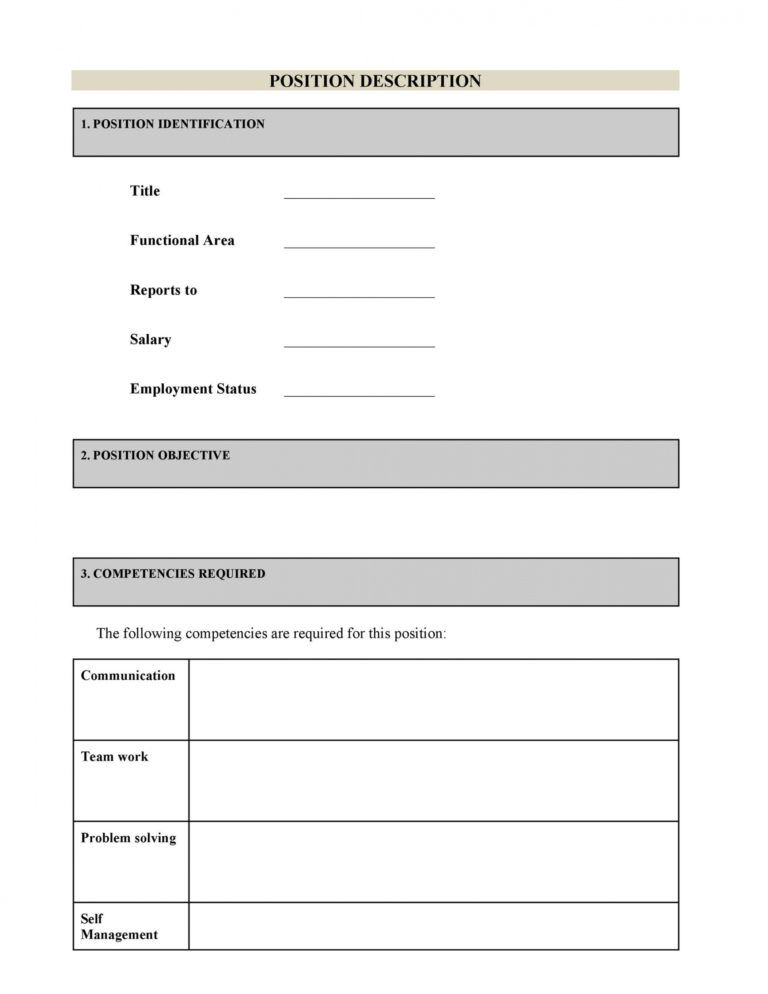 Free 47 Job Description Templates Examples ᐅ Templatelab Modern Job