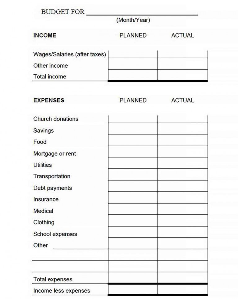 Printable Biweekly Budget Template Culturopedia Biweekly Pay Budget