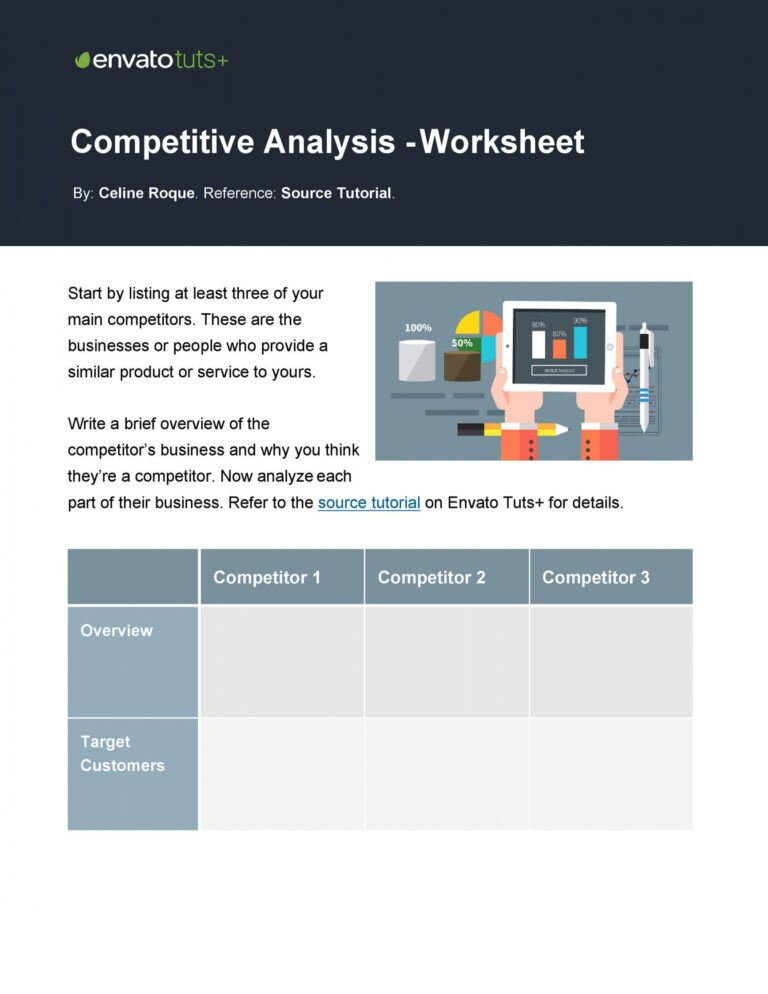 Free Competitive Analysis Templates 40 Great Examples Excel Word Pdf