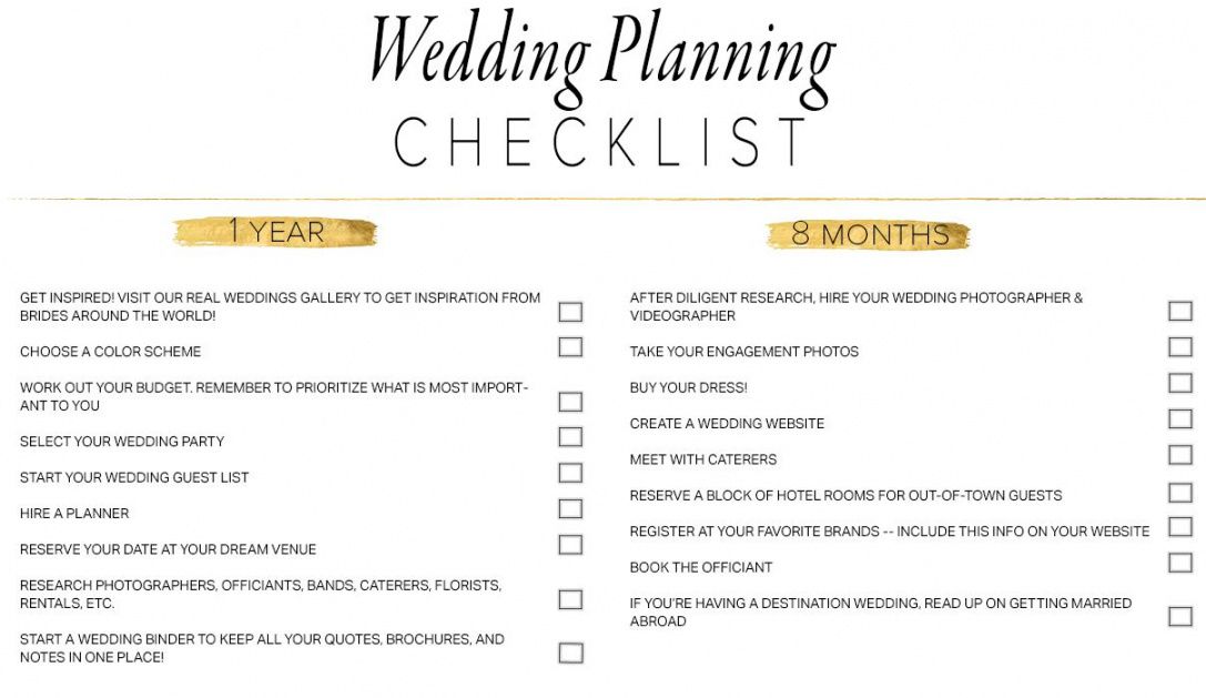 11 free printable wedding planning checklists wedding day checklist template examples