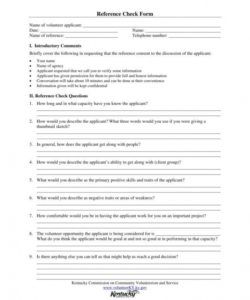 12 reference checking forms &amp;amp; templates  pdf doc  free &amp;amp; premium reference checklist template doc