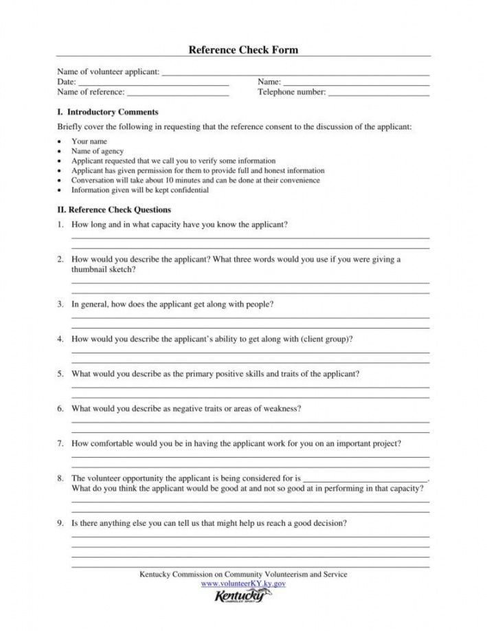 12 reference checking forms &amp; templates  pdf doc  free &amp; premium reference checklist template doc