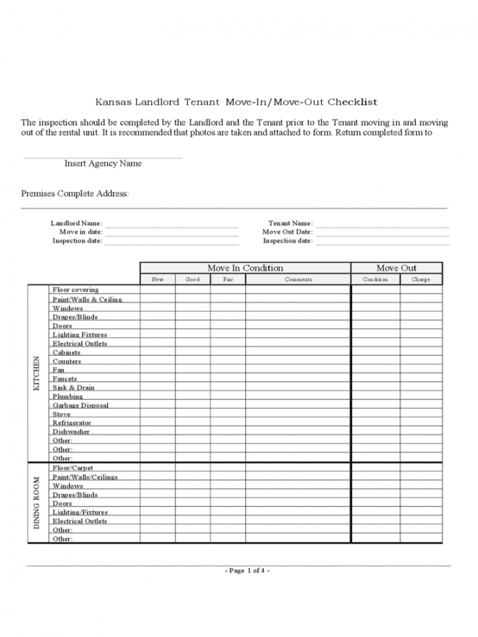 2019 landlord inspection checklist template  fillable printable rental house inspection checklist template