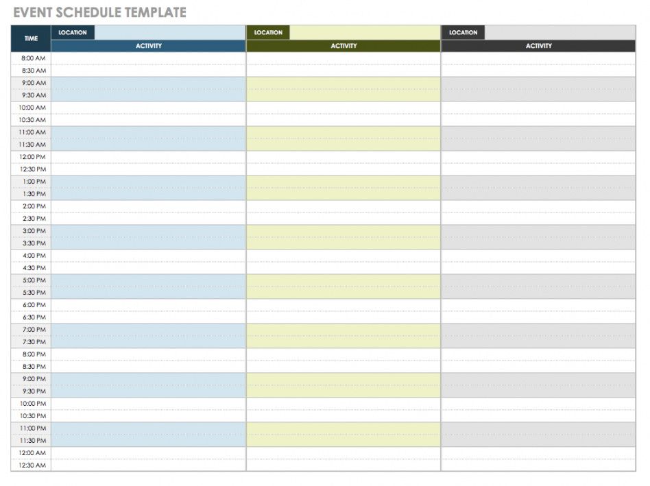 21 free event planning templates  smartsheet corporate event checklist template examples