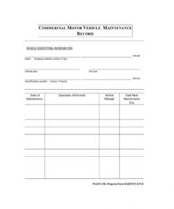 40 printable vehicle maintenance log templates ᐅ template lab fleet vehicle maintenance checklist template