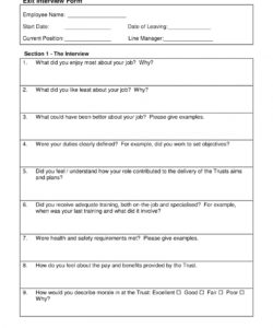 9 exit interview form examples  pdf  examples exit interview analysis template example