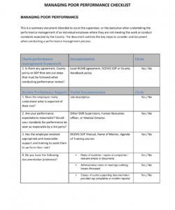 9 performance management checklist examples  examples employee performance checklist template samples