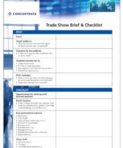 9 trade show checklist examples  pdf  examples trade show checklist template examples