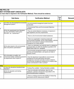 audit ist excel template gst form concurrent seo 5s training environmental audit checklist template samples