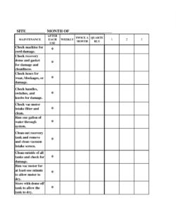 Bathroom Cleaning Checklist Template