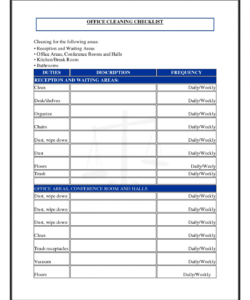 business cleaning checklist template new fice cleaning checklist cleaning services checklist template doc