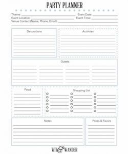 checklist template samples free printable party planner printables party planner checklist template pdf