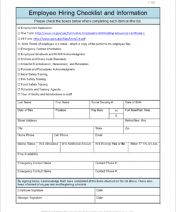 checklist template samples new mployee for it department california it new hire checklist template doc