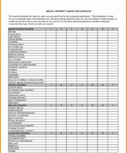 checklist template samples rental property inspection awesome new rental property checklist template doc