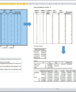 conjoint analysis excel template  eloquens market share analysis template excel