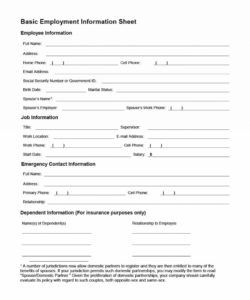 editable 007 employee personnel file template information form awesome ideas employee personnel file checklist template