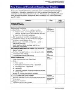 editable 10 new employee orientation checklist examples  pdf word  examples orientation checklist template for new employee excel