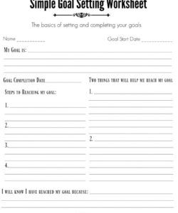 editable 4 free goal setting worksheets  4 goal templates to manage your life goal setting checklist template