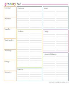 editable 40 printable grocery list templates shopping list ᐅ template lab grocery store checklist template samples