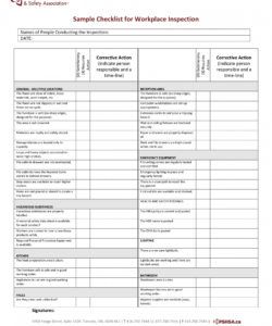 editable 9 workplace inspection checklist examples  pdf  examples workplace safety inspection checklist template examples