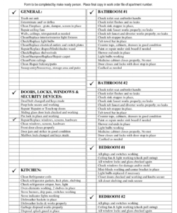 editable apartment turnover checklist template samples pin by andrea gayle turnover checklist template samples