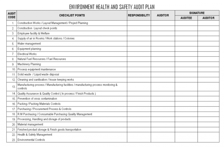 Editable Audit Planning Checklist External Internal Template Statutory ...