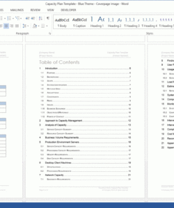 editable capacity plan template ms word  templates forms checklists for capacity analysis template doc