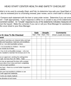 editable checklist template samples child care health and safety daily daycare checklist template excel