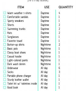 editable checklist template samples ring break items utnik checkliste festival planning checklist template pdf