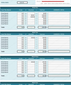 editable free food cost analysis spreadsheet and costing sheet template excel food cost analysis template excel