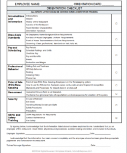 editable image result for sample food server uniform agreement  checklist uniform checklist template pdf