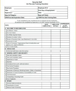 editable new hire hecklist format template pdf employee shrm form orientation ojt training checklist template doc