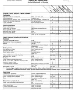 editable office schedule template excel cleaning checklist janitorial  smorad janitorial cleaning checklist template samples