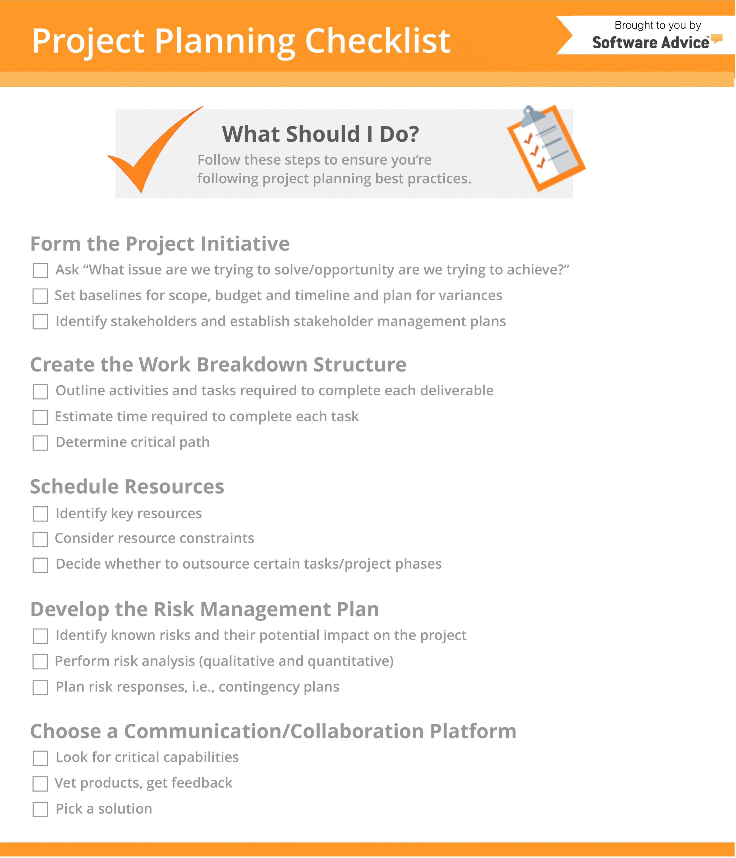 editable project planning checklist 5 steps every pm should take project planning checklist template excel