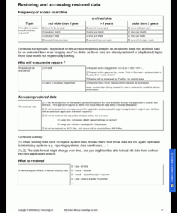 editable sample page gathering business requirements for archiving and purging requirements gathering template checklist pdf