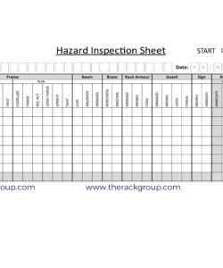 editable sema inspection archives  rack inspection racking inspection checklist template examples