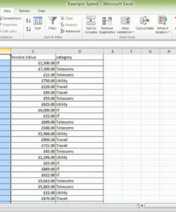 editable spend analysis excel vlookups and pivot tables  youtube procurement analysis template excel