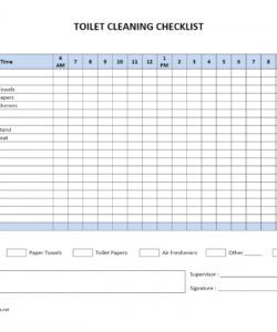 editable toilet cleaning checklist public restroom cleaning checklist template excel