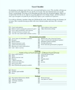 editable travel checklist plate samples excel form business word agent business travel checklist template excel