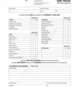 editable truck service checklist template tax deduction for drivers dot printer maintenance checklist template examples