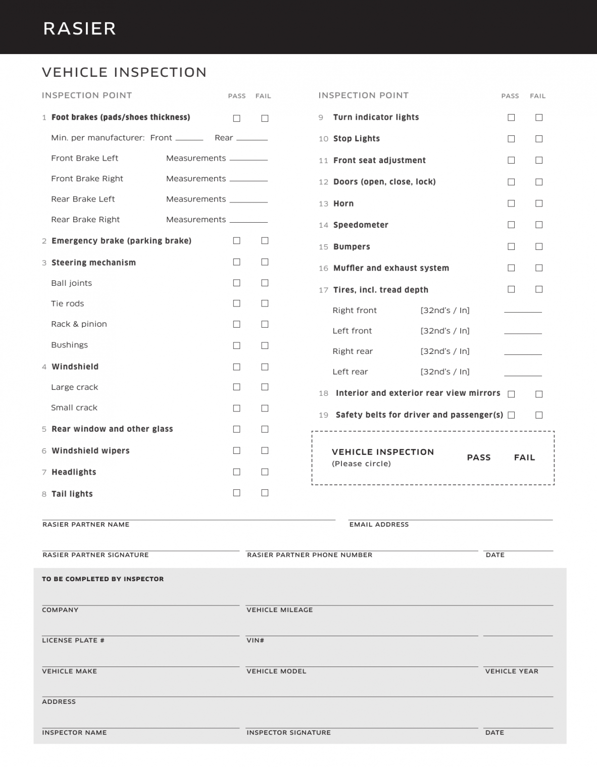 used-car-inspection-checklist-template