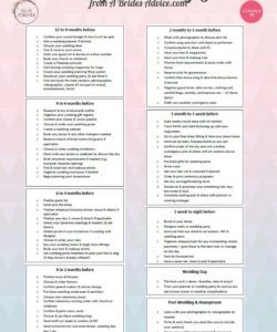 fabulous wedding planning guide free timeline checklist template wedding timeline checklist template samples