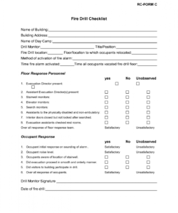 fire drill checklist for office ireland schools template south fire evacuation checklist template examples