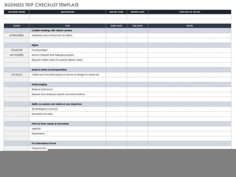 free 30 free task and checklist templates  smartsheet technical checklist template
