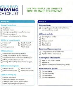 free 5 moving checklist templates  word templates office move checklist template pdf