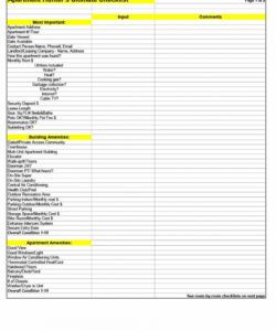 free apartment turnover checklist maintenance pdf  martinforfreedom turnover checklist template excel
