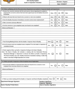 free aviation safety management system internal audit checklist security security audit checklist template pdf