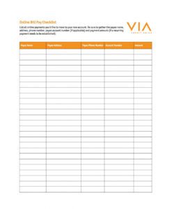 free bill pay checklists calendars pdf word excel printable payment checklist template doc