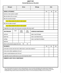 free car maintenance checklist spreadsheet  laobing kaisuo car maintenance checklist template excel