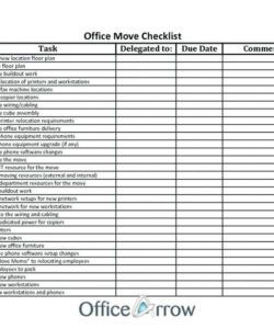 free checklist template samples office ve relocation for staff free office relocation checklist template pdf